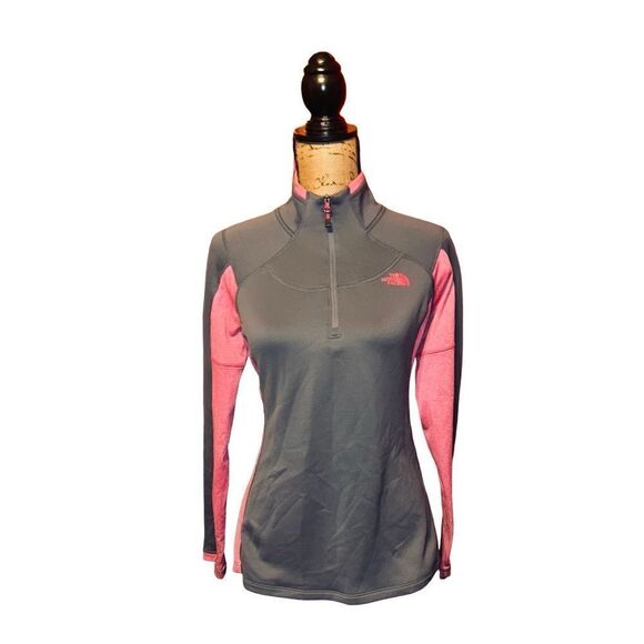 Womens The North Face 1/4 zip fleece lined size M - Picture 1 of 4